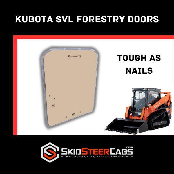 Kubota Skid Steer Doors Polycarbonate Replacement Doors
