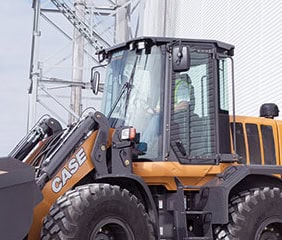 CASE G-Series Wheel Loader Polycarbonate Front Windshield | OEM 47705227