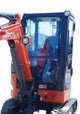 John Deere G/P and Hitachi ZX-5N Compact Excavator Polycarbonate Windshield | OEM FYD00006271, FYD00006272 - Hit ZX5 Comp