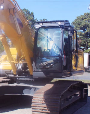 Kobelco 75 through 300 excavator application for windshield OEM LQ02C01301S001 and LQ50C00002S002