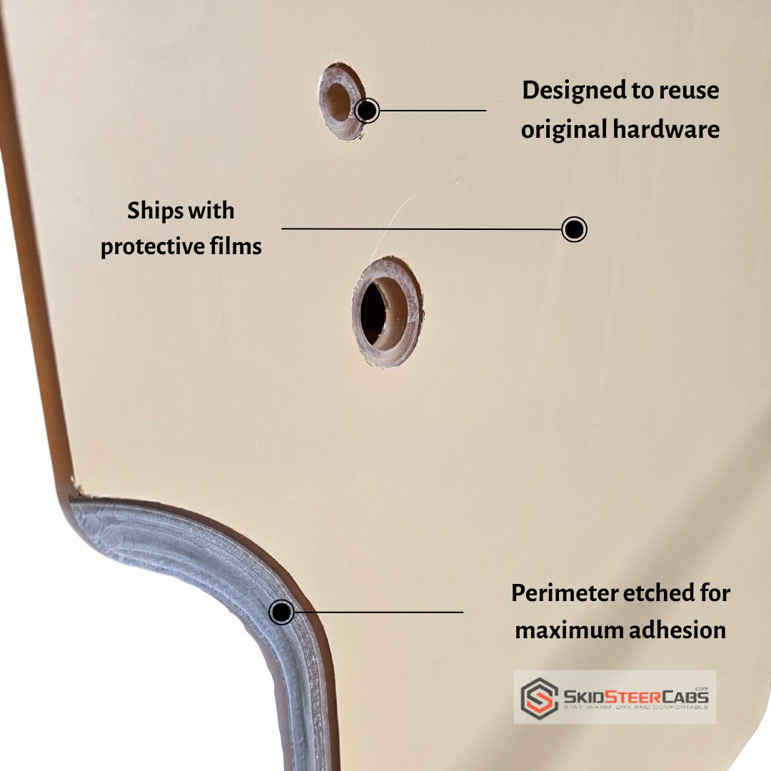Takeuchi TL Replacement Skid Steer Door | Polycarbonate