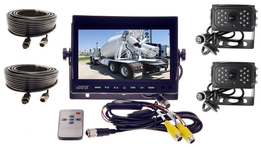 Camera Source 7-inch heavy-duty AHD monitor and two-camera system