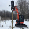 Eterra excavator post driver close view