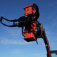 Eterra PDX-1000 post driver on mini excavator