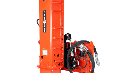 Eterra PDX-1000 skid steer post driver attachment