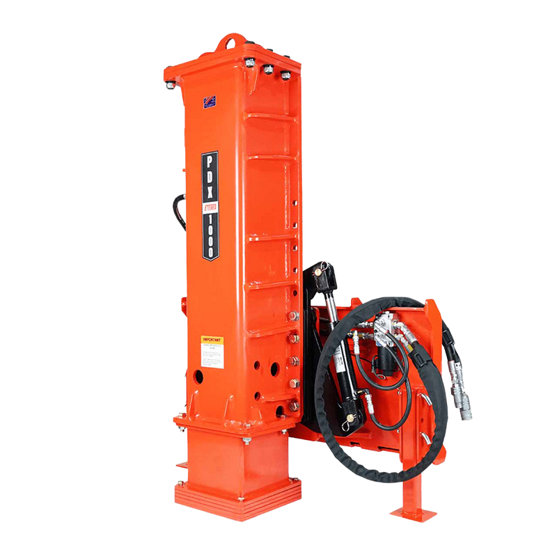 Eterra PDX-1000 skid steer post driver attachment