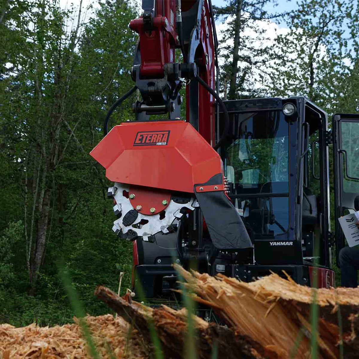 Eterra Vortex excavator stump grinder attachment image 1