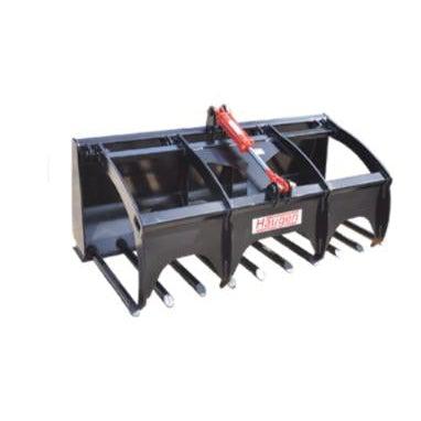 SKID STEER MANURE FORK WITH GRAPPLE | HAUGEN