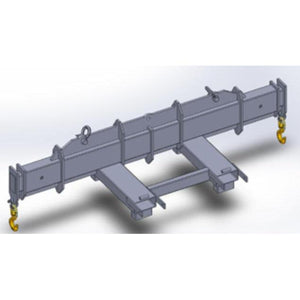 TELEHANDLER ADJUSTABLE SPREADER BAR W/ TOP HOOKS | HAUGEN